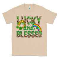 Mushroom Lucky And Blessed St Patricks Classic Tee - BundleAndBundleShop
