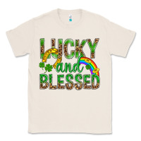Natural Lucky And Blessed St Patricks Classic Tee - BundleAndBundleShop
