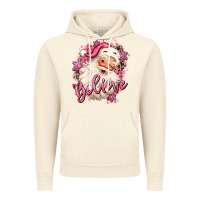 Vintage Artic believe pink christmas santa claus Vintage Hoodie - MaliasSmallBusiness