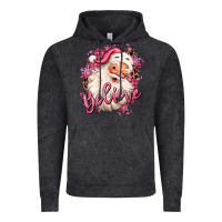 Vintage Black believe pink christmas santa claus Vintage Hoodie - MaliasSmallBusiness