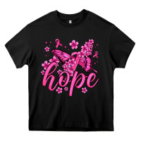 Black hope breast cancer butterfly Heavy Core Tee - Jasminsmagicworld