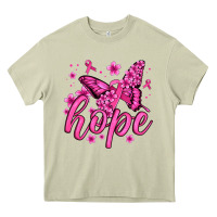 Mossy hope breast cancer butterfly Heavy Core Tee - Jasminsmagicworld