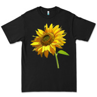 Black sunflower Premium Tee - LillyAllenDesigns