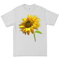 Dove Grey sunflower Premium Tee - LillyAllenDesigns