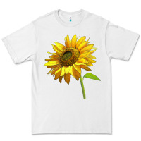 White sunflower Premium Tee - LillyAllenDesigns