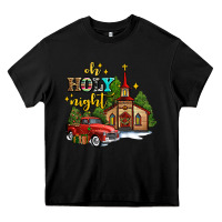 Black the church  holy night western truck Heavy Core Tee - AdoDesignShop