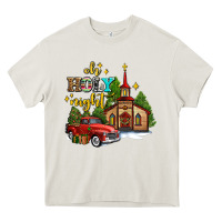 Cream the church  holy night western truck Heavy Core Tee - AdoDesignShop