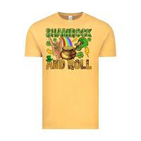 Vintage Mustard Shamrock and roll Vintage Tee - BundleAndBundleShop