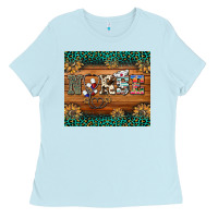 Baby Blue western nurse glitter leopard sunflowers Ladies Tee - BarkalooDesign