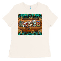 Bone western nurse glitter leopard sunflowers Ladies Tee - BarkalooDesign
