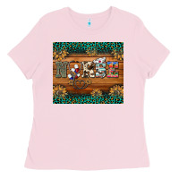 Bubblegum Pink western nurse glitter leopard sunflowers Ladies Tee - BarkalooDesign