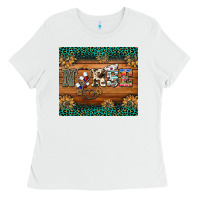 White western nurse glitter leopard sunflowers Ladies Tee - BarkalooDesign