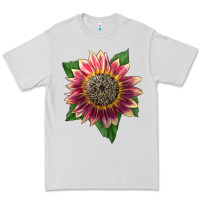 Dove Grey crimson blaze sunflower Premium Tee - LillyAllenDesigns