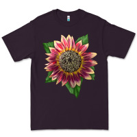 Plum crimson blaze sunflower Premium Tee - LillyAllenDesigns