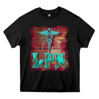 Black licensed practical nurse medical symbol  background Heavy Core Tee - BarkalooDesign