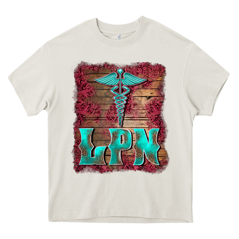 Licensed Practical Nurse Medical Symbol  Background Heavy Core Tee by BarkalooDesign | Teevron