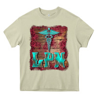 Mossy licensed practical nurse medical symbol  background Heavy Core Tee - BarkalooDesign