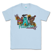 Dusty Blue Hair Hustler Classic Tee - SublimationCraftShop