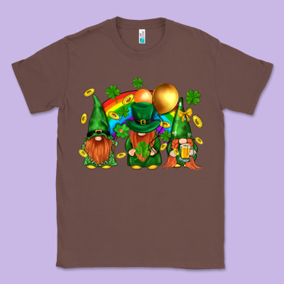 St. Patricks  Gnomies With Rainbow Classic Tee Designed By Bundleandbundleshop