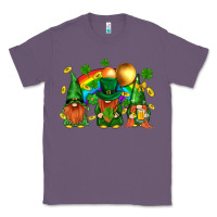 Lavender st. patricks  gnomies with rainbow Classic Tee - BundleAndBundleShop