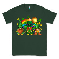 Sports Green st. patricks  gnomies with rainbow Classic Tee - BundleAndBundleShop