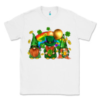 White st. patricks  gnomies with rainbow Classic Tee - BundleAndBundleShop