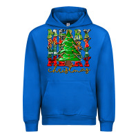 Cobalt Merry Christmas Tree Urban Hoodie - CowhideDigitalArt
