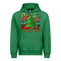 Emerald Merry Christmas Tree Urban Hoodie - CowhideDigitalArt