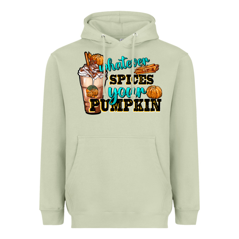 Whatever Spice Your Pumpkin Coffee Cup Heavyweight Hoodie by FaDigitalArtStudio | Teevron