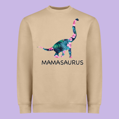 Mamasaurus Dinosaur Heavyweight Sweatshirt Designed By Bettercallsaul
