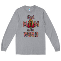 Heather Grey Best Mom in the World Long Sleeve Tee - Bettercallsaul