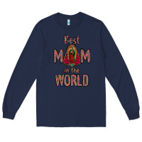 Navy Best Mom in the World Long Sleeve Tee - Bettercallsaul