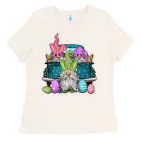 Bone easter gnomes farm truck Ladies Tee - Jasminsmagicworld