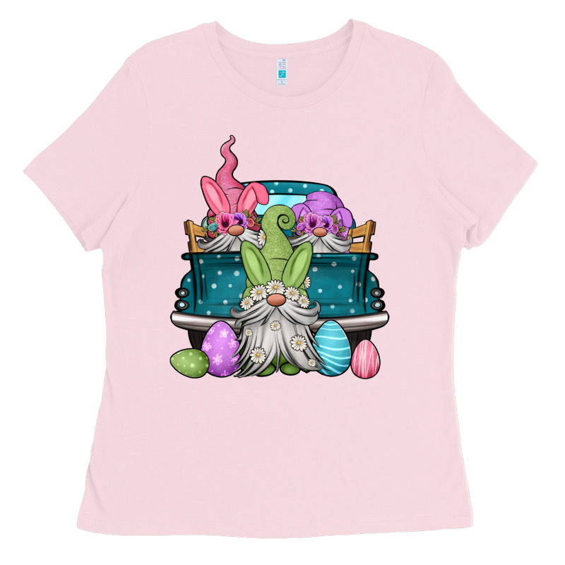 Easter Gnomes Farm Truck Ladies Tee by Jasminsmagicworld | Teevron