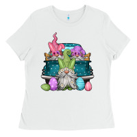 White easter gnomes farm truck Ladies Tee - Jasminsmagicworld