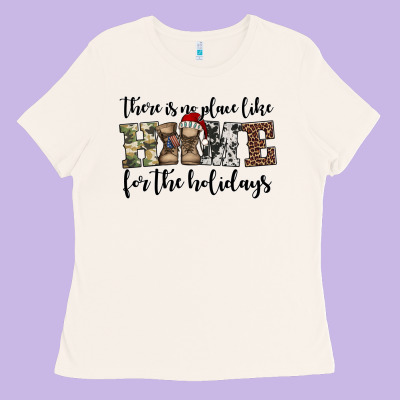 Army Christmas Proud Veteran Ladies Tee Designed By Jasminsmagicworld