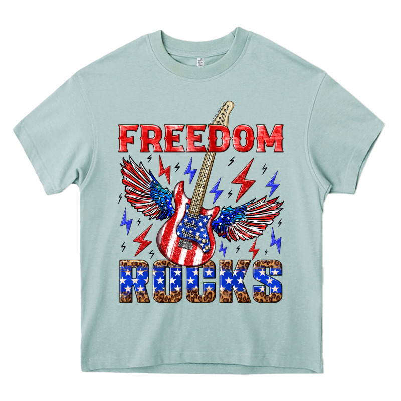 Freedom Rocks Heavy Core Tee by NancyCooperArtShop | Teevron