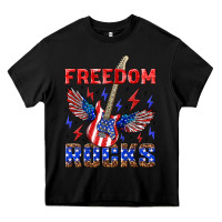 Black freedom rocks Heavy Core Tee - NancyCooperArtShop