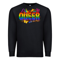 Black queer Premium Sweatshirt - FaDigitalArtStudio