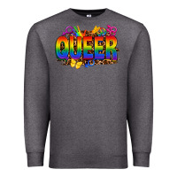 Charcoal Heather queer Premium Sweatshirt - FaDigitalArtStudio