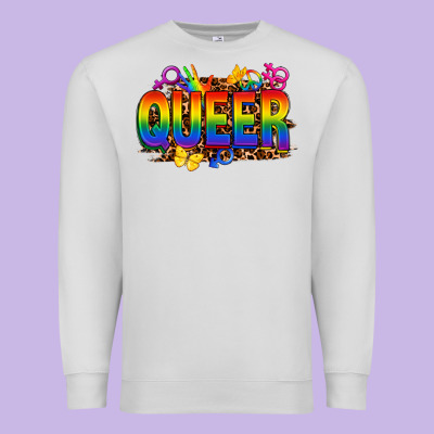 Queer Premium Sweatshirt Designed By Fadigitalartstudio
