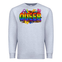 Heather Grey queer Premium Sweatshirt - FaDigitalArtStudio
