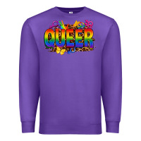 Purple queer Premium Sweatshirt - FaDigitalArtStudio