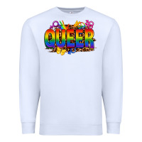 White queer Premium Sweatshirt - FaDigitalArtStudio