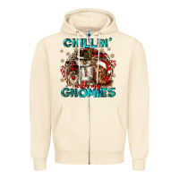 Sandshell chillin with my gnomies Zipper Hoodie - CowGirlArtShop