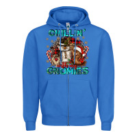 True Royal chillin with my gnomies Zipper Hoodie - CowGirlArtShop