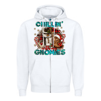 Chillin With My Gnomies Zipper Hoodie | Teevron