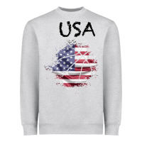 Heather Grey USA Heavyweight Sweatshirt - Bettercallsaul