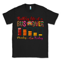 Black Battery Life Of A Bus Driver Classic Tee - BundleAndBundleShop