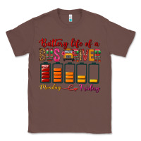 Chestnut Battery Life Of A Bus Driver Classic Tee - BundleAndBundleShop
